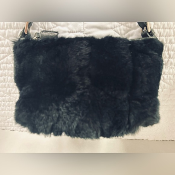 Darling vintage genuine rabbit fur and leather handbag by Paola By PdL - Picture 7 of 7